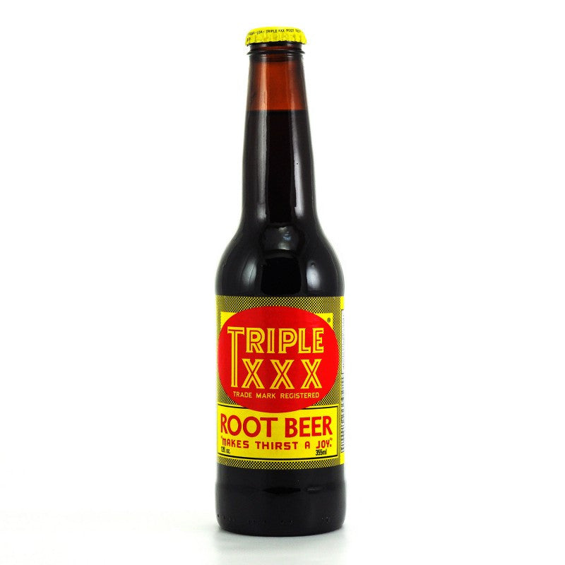 Triple XXX Root Beer Glass Bottle