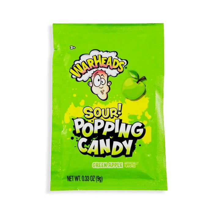 Warhead Sour Popping Candy Green Apple