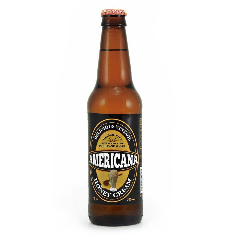 Americana Honey Cream Soda Glass Bottle