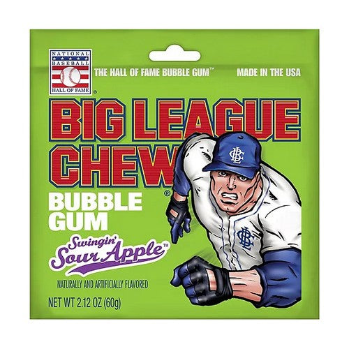 Big league chew sour apple pouch gum
