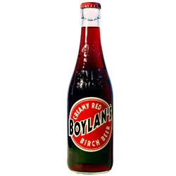 Boylan Creamy Red Birch Beer Glass Bottle
