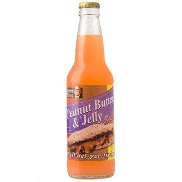 Peanut Butter & Jelly glass bottle soda