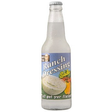 Ranch Dressing flavored glass bottle soda